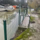 Protek 1000 weldmesh fencing installation alongside a marina in Bristol by Knight Fencing