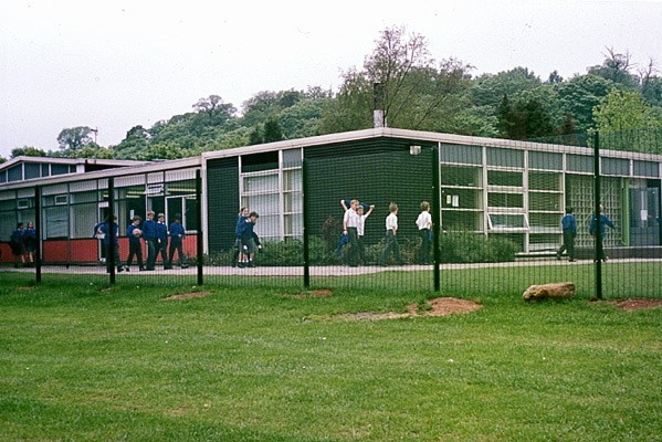 A photo of a Knight Fencing school fencing installation