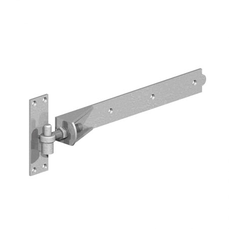 Adjustable galvanised hook and band hinge
