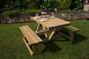 4-6 seater Ashby wooden Picnic Table