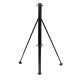 Galvanised steel corner pillar for chain link fencing
