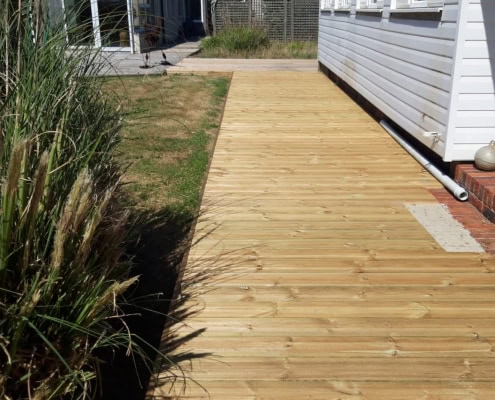 Softwood decking