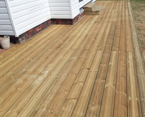 Softwood decking