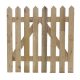 Design Gate C with pointed top, handmade wooden gate