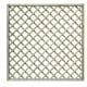 Diamond trellis panel for garden fencing and decorative purposes.