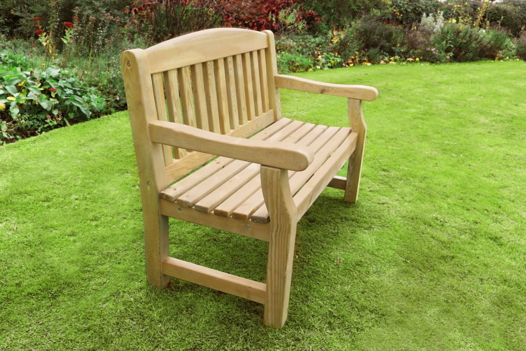 Zest Emily 2 Seater Garden Bench Knight Fencing