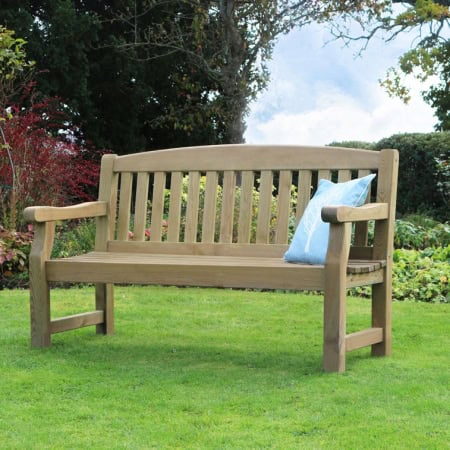 Zest Emily 3 seater wooden garden bench in pressure-treated timber