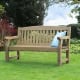 Zest Emily 3 seater wooden garden bench in pressure-treated timber