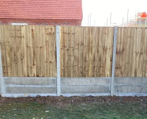 Fencing installed for Sigma Homes