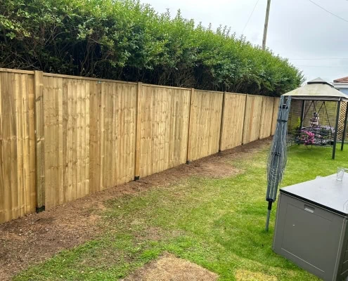 Heavy Duty Closeboard Panel Fencing in residential garden