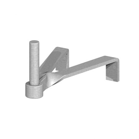 Galvanised gate hook to build in