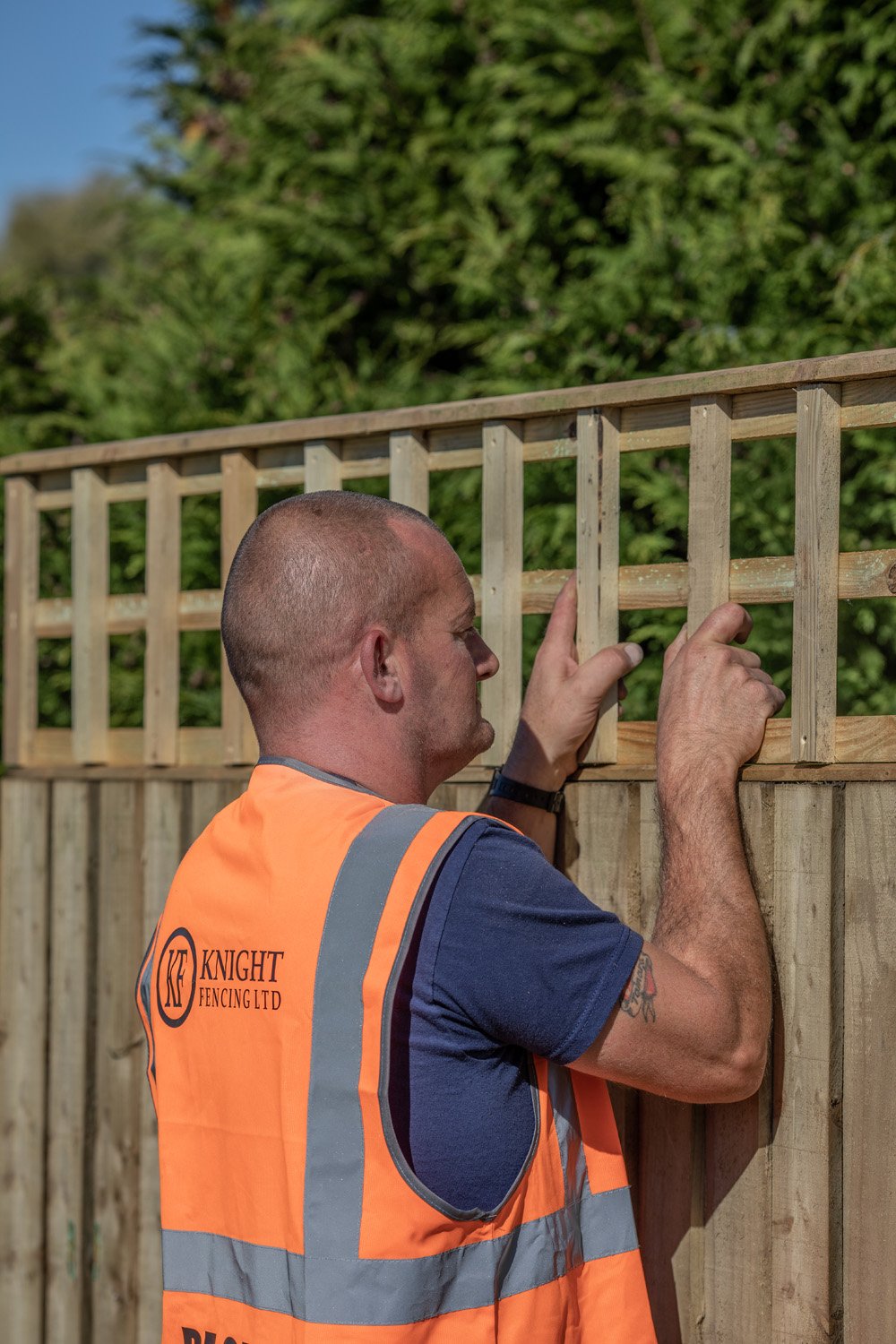 how-to-fix-trellis-to-the-top-of-a-fence-knight-fencing