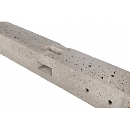 Morticed concrete corner post