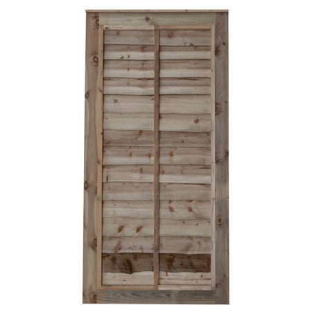 Wooden panel pedestrian gate