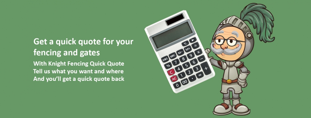 Knight Fencing Quick Quote banner