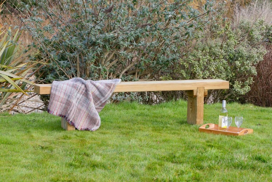 Zest Rebecca Outdoor Dining Bench & Table Set Knight Fencing
