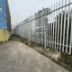 3m high galvanised steel palisade security fencing installation in Andover
