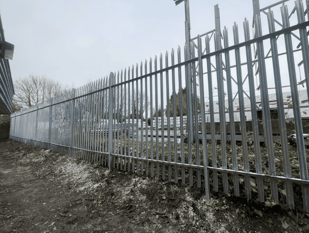Steel palisade fencing pales for industrial perimeter security Andover