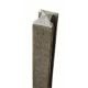Slotted concrete fence post