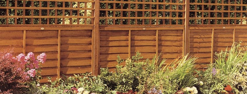 Square fence Trellis on fencing panels