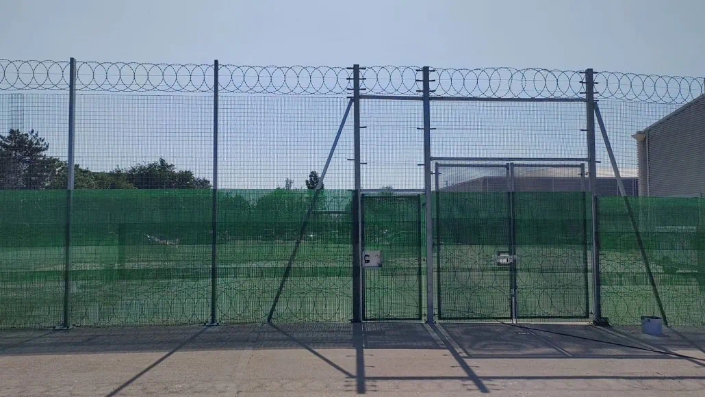 Photo of B&M Stores security fencing