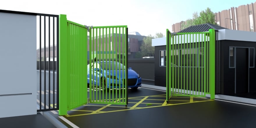 Bi-folding speed gates