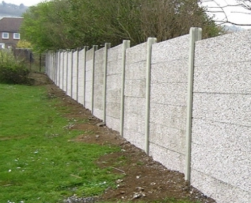 concrete wall panel fencing