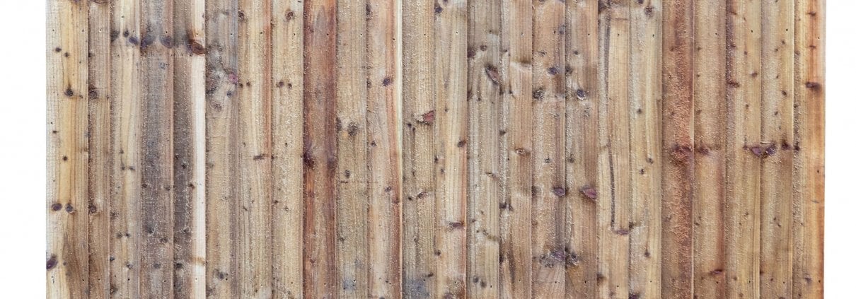 Front of a heavy duty closeboard fence panel