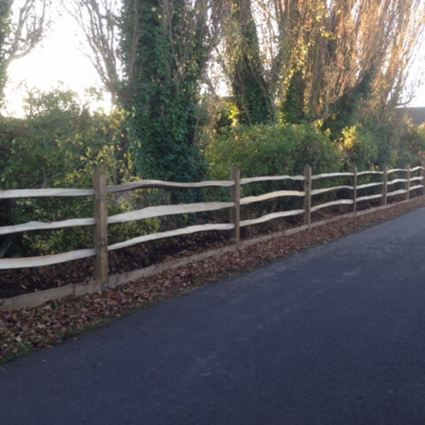 post and rail fencing